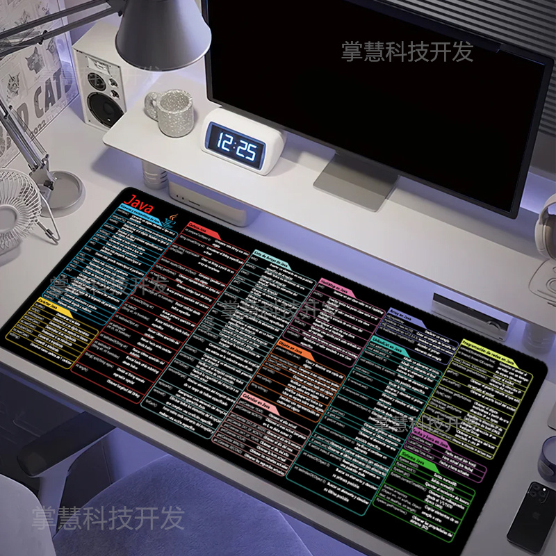 Desk Setup Rug - لوحة ماوس برمجة جافا الإسبانية، اختصارات