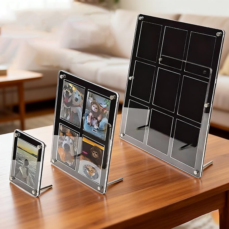 Desk Setup Photo - حامل عرض صور أكريليك شفاف متعدد