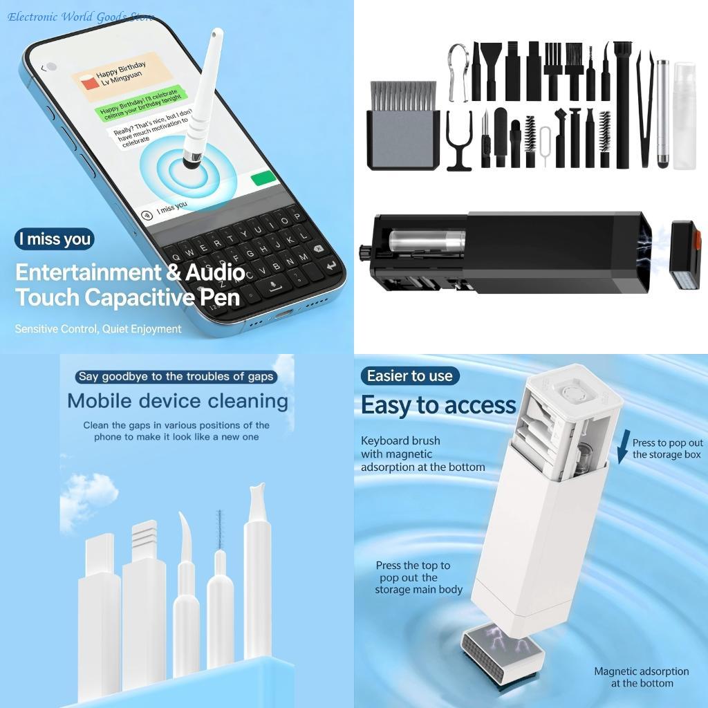 Monitor Cleaning Kit - طقم تنظيف مكون من 32 قطعة