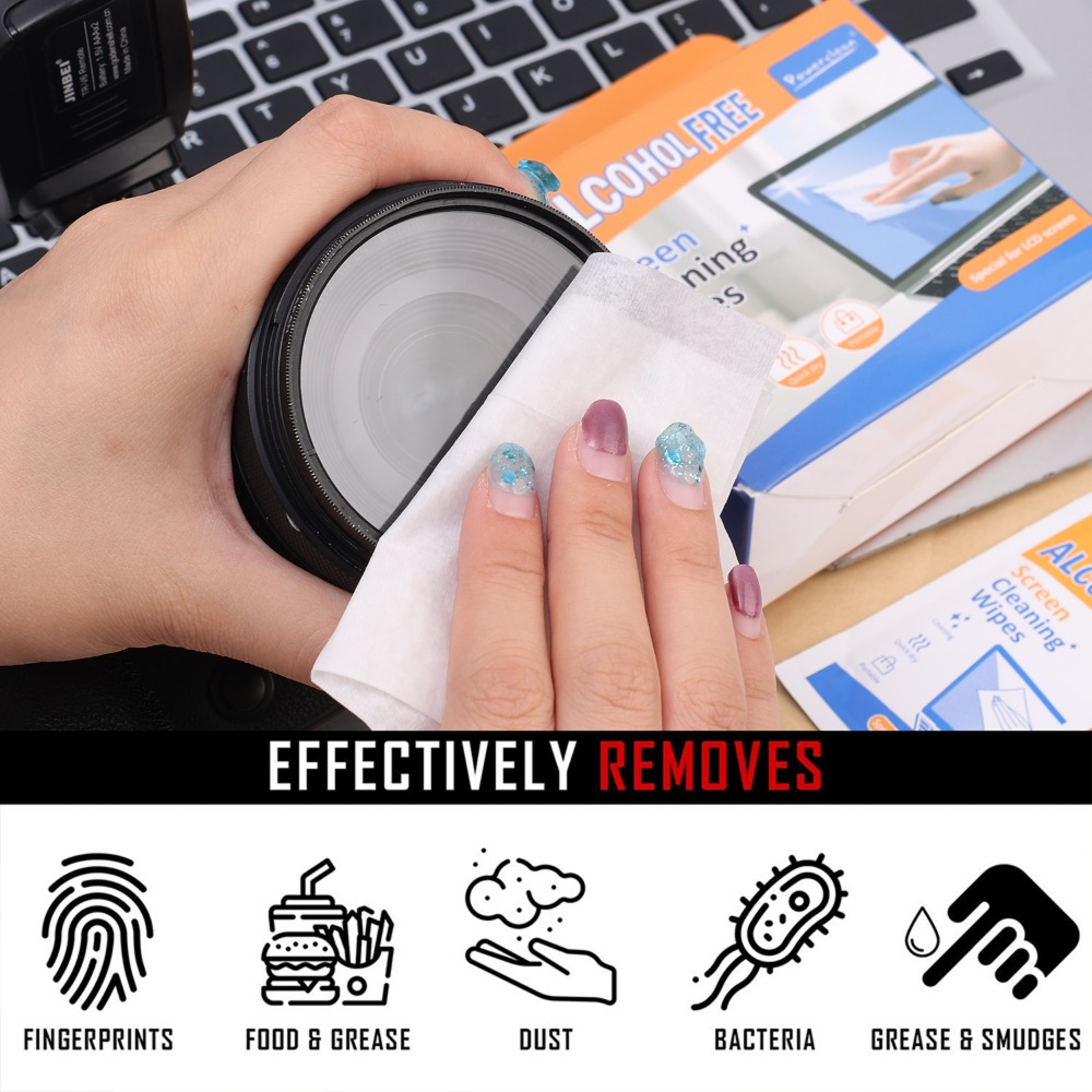 10-120 قطعة من مناديل تنظيف ال - مراجعة Monitor Cleaning Kit وسعره