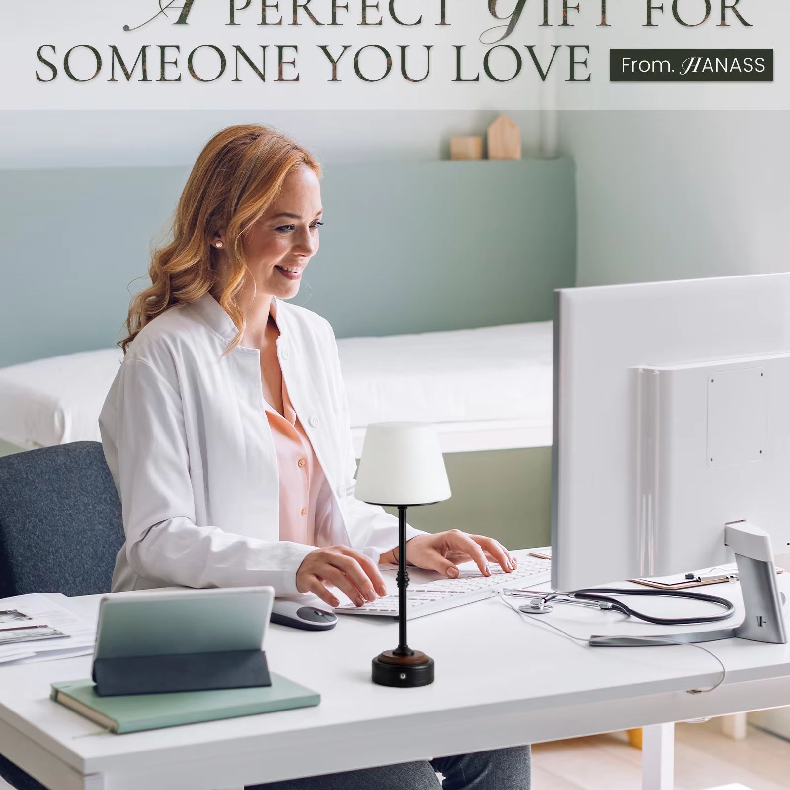 مجموعة مصابيح طاولة لاسلكية تع - مراجعة Desk Setup Modern وسعره