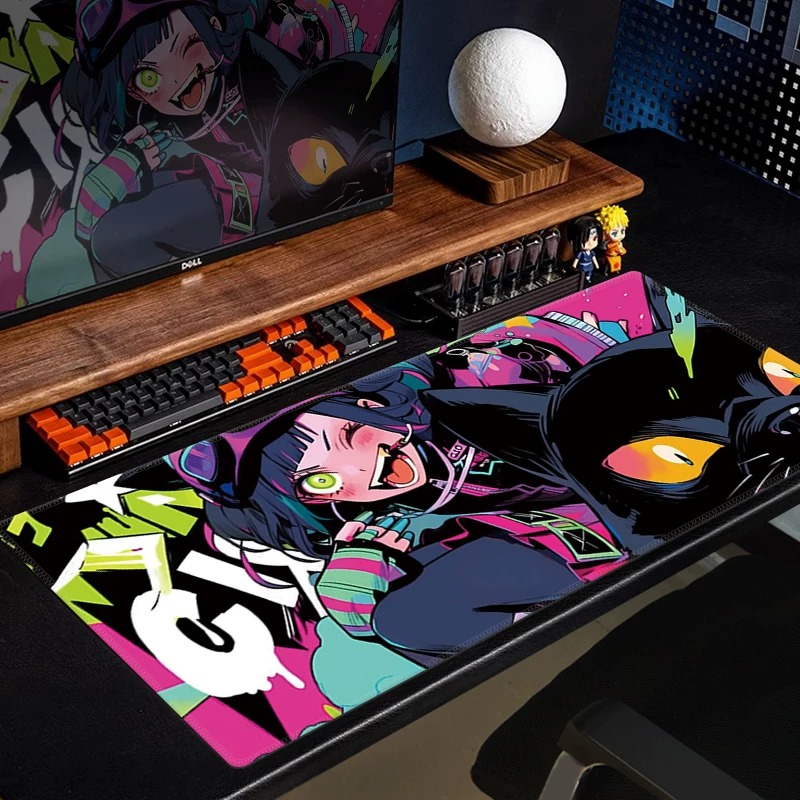 لوحة ماوس للألعاب بتصميم قطة س - مراجعة Desk Setup Anime وسعره