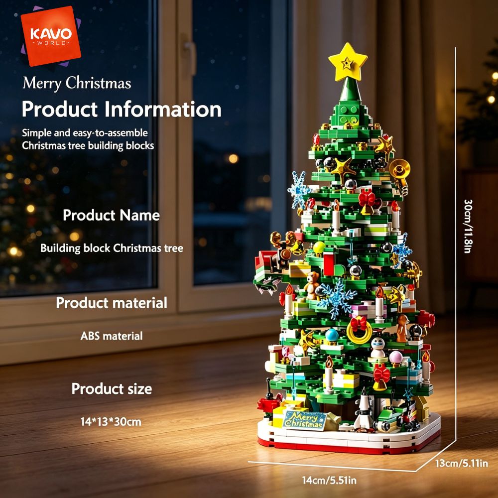 مجموعة مكعبات بناء شجرة عيد ال - مراجعة Desk Setup Gift Ideas وسعره