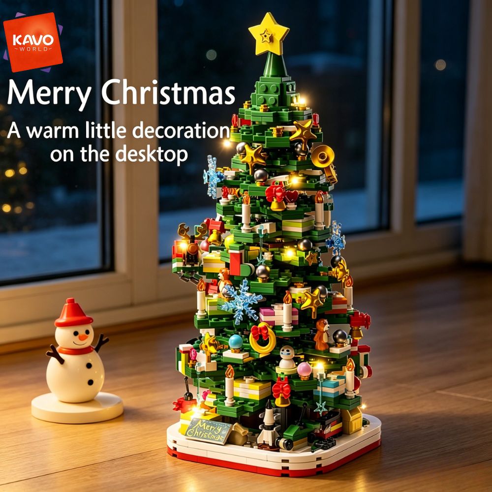 مجموعة مكعبات بناء شجرة عيد ال - مراجعة Desk Setup Gift Ideas وسعره